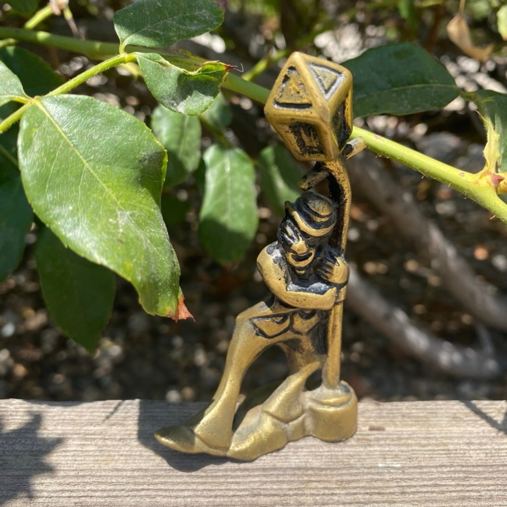 vintage brass figurine
